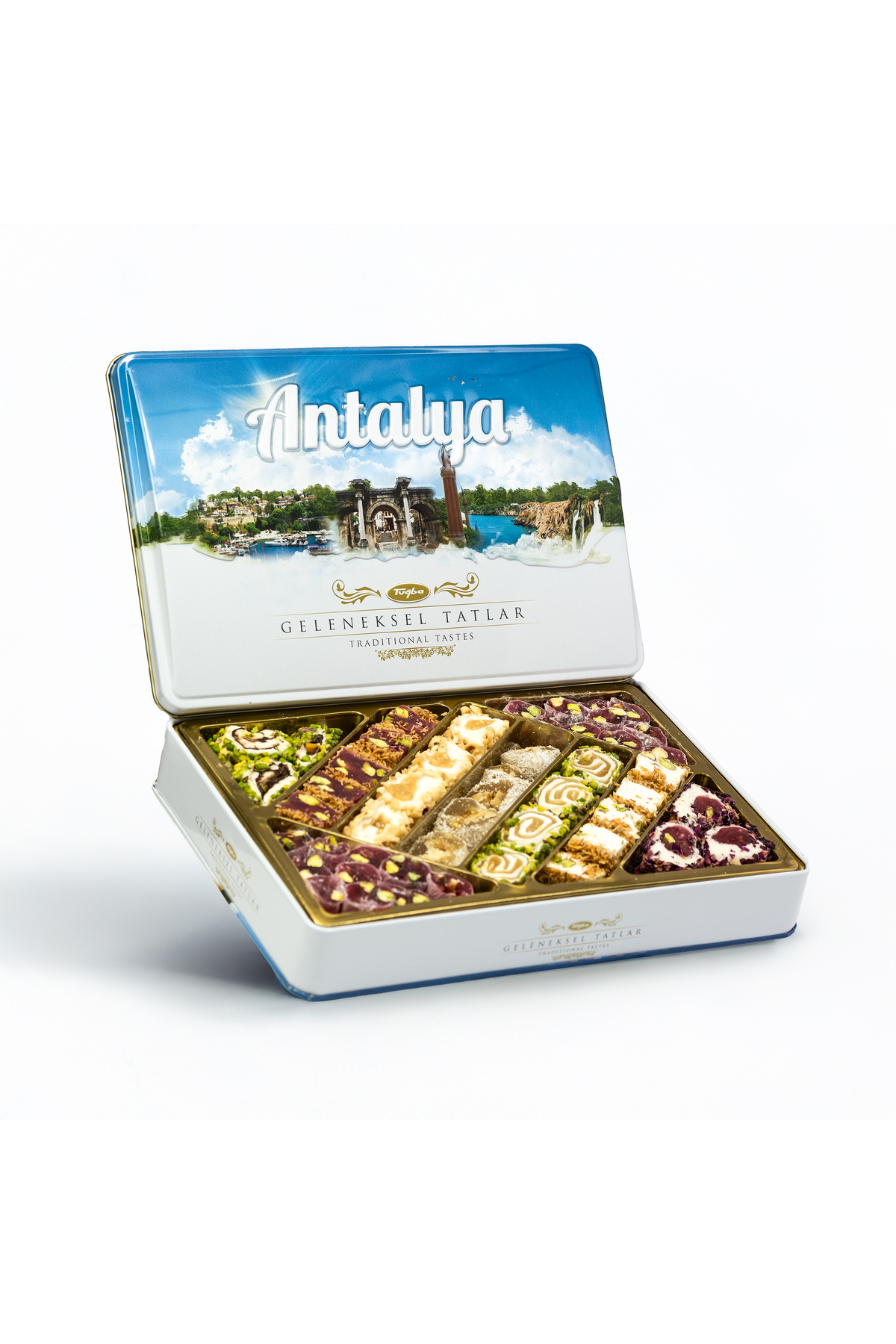 Tuğba Kuruyemiş Geleneksel Tatlar Metal Kutu 540 Gr (Antalya)