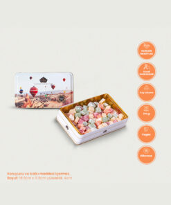 Çerez Pazarı Kuş Lokumu Hediyelik Metal Kutuda 350gr
