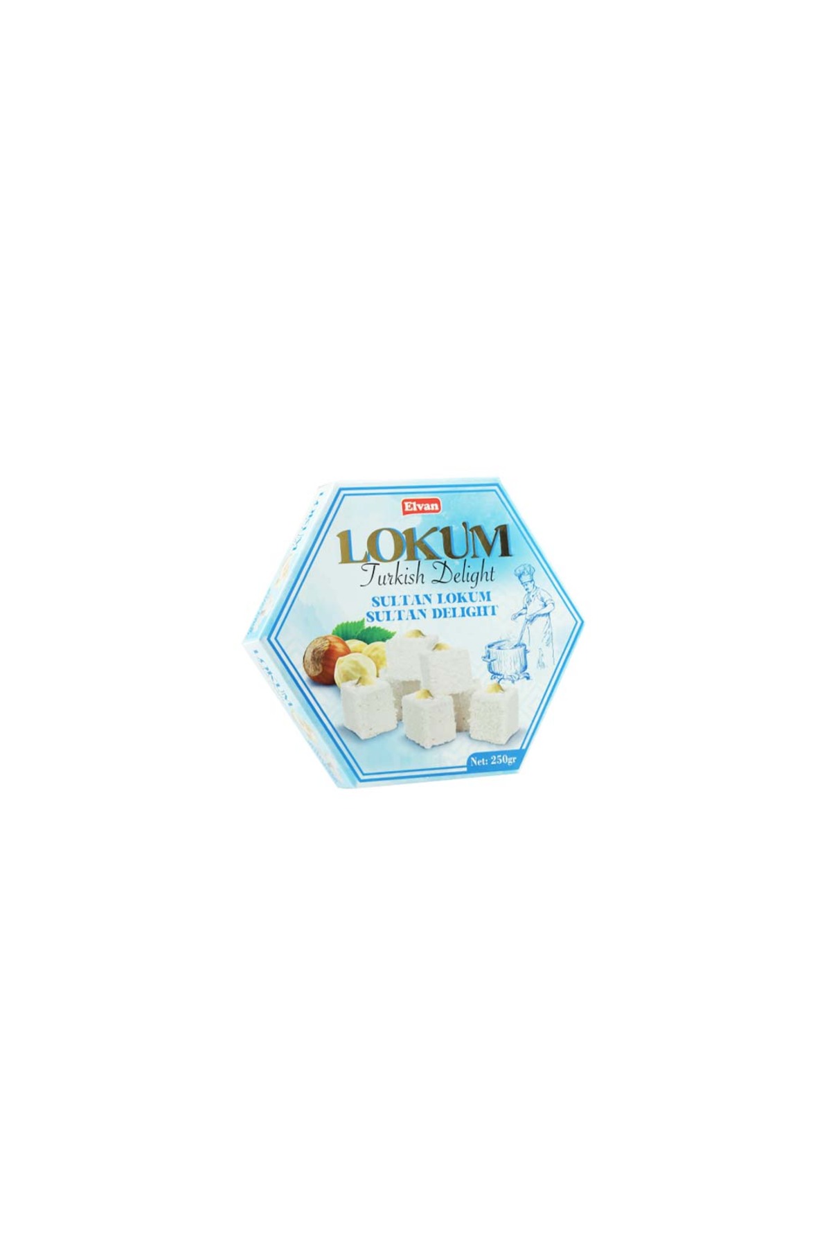 Elvan Fındıklı Sultan Lokum 250 Gr. (1 Paket)