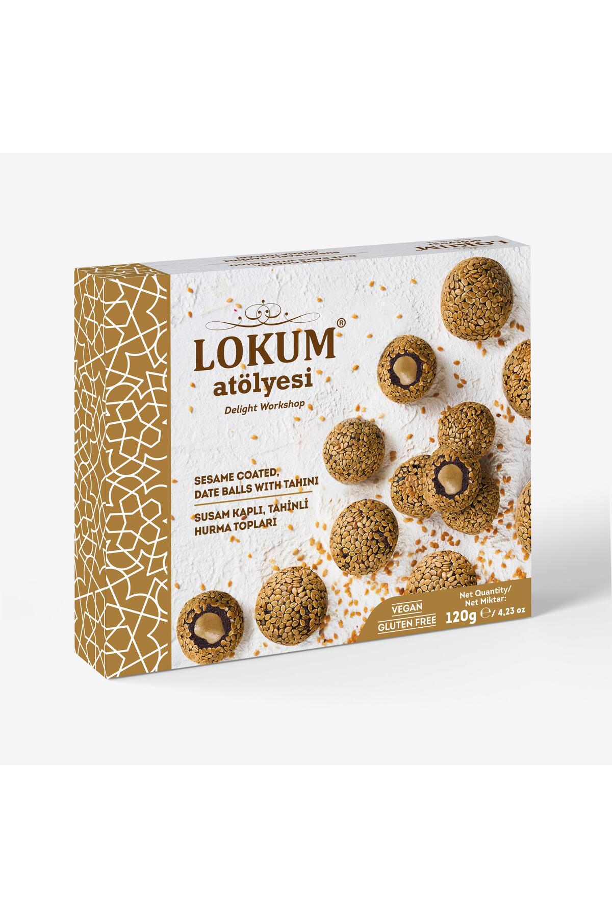 Lokum Atölyesi Susam Kaplı, Tahinli Hurma Topları 120g