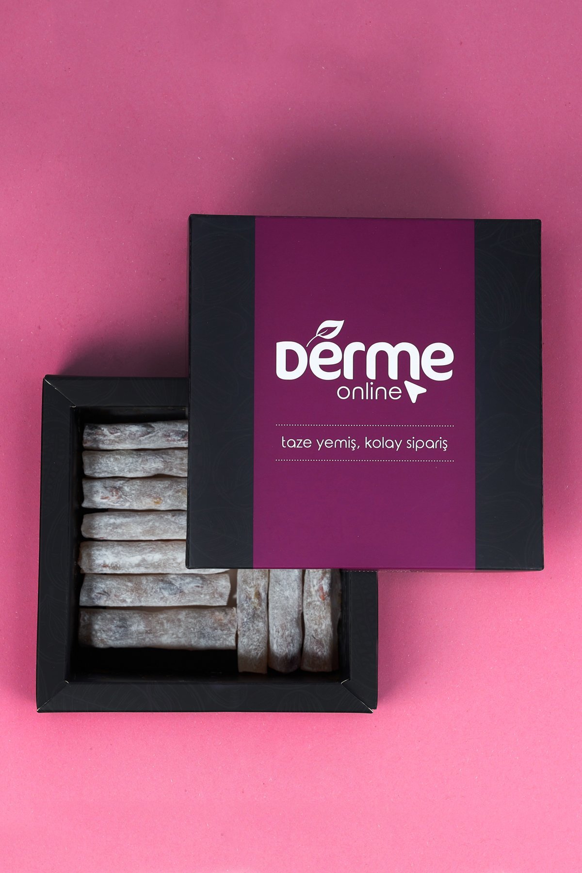 Derme Fitil Lokum Antep Fıstık Pudralı 300 Gram