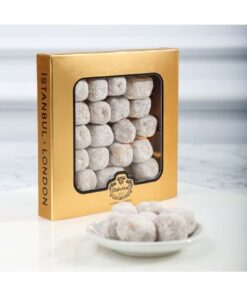 Şekerci Cafer Erol Karamel Çikolata Kaplı Damla Sakızlı Lokum Altın Kutu 110g