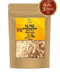Herşeyi Kolay Orjnal Ginseng Kökü Tozu Öğütülmüş Kırmızı Kore Ginsengi 100gr Gerçek Saf Ginseng Panax,