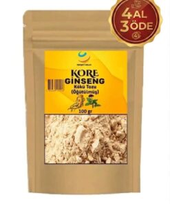 Herşeyi Kolay Orjnal Ginseng Kökü Tozu Öğütülmüş Kırmızı Kore Ginsengi 100gr Gerçek Saf Ginseng Panax,