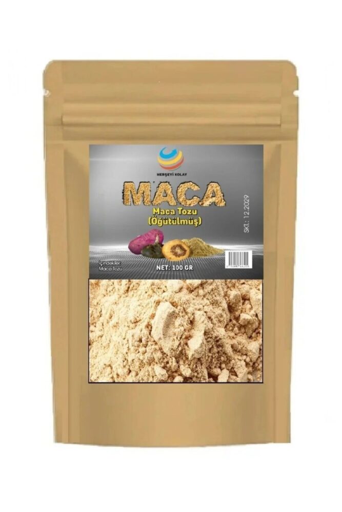 Herşeyi Kolay Öğütülmüş Gerçek Saf Maca ( Maka ) Kökü Tozu 100 gr - Maca Root Lepidium - Görsel 2