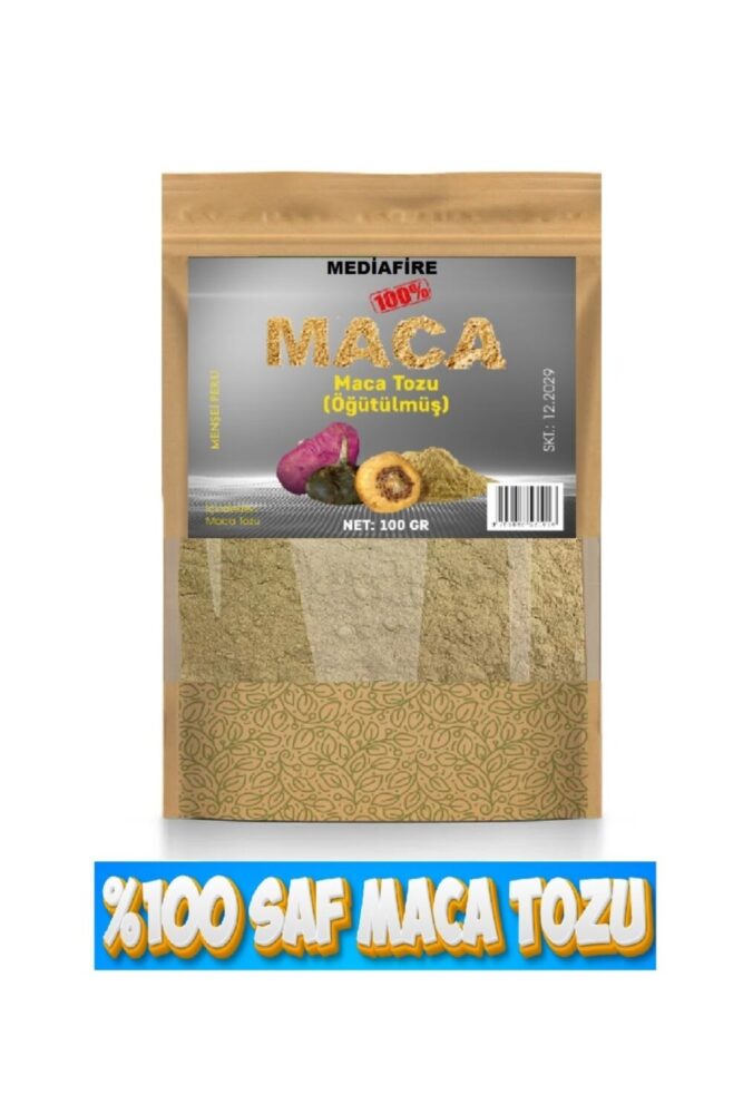 MediaFire Öğütülmüş Gerçek Saf Maca ( Maka ) Kökü Tozu 100 gr - Maca Root Lepidium - Görsel 3