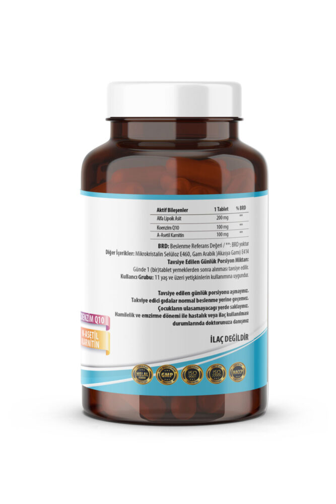 Ncs Alfa Lipoik Asit 200 Mg Coenzyme Q10 100 Mg 90 Tablet L Carnitine Ilevali - Görsel 2