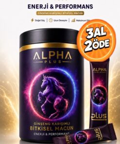 ALPHA EVERSTRONG Alpha Ginseng Atom Güç Kuvvet Macunu Bitkisel Macun Sachet (10 X 12 GR)