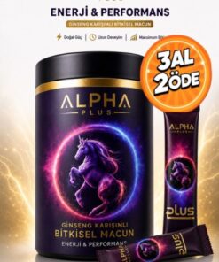 ALPHA EVERSTRONG Alpha Ginseng Atom Güç Kuvvet Macunu Bitkisel Macun Sachet (10 X 12 GR)