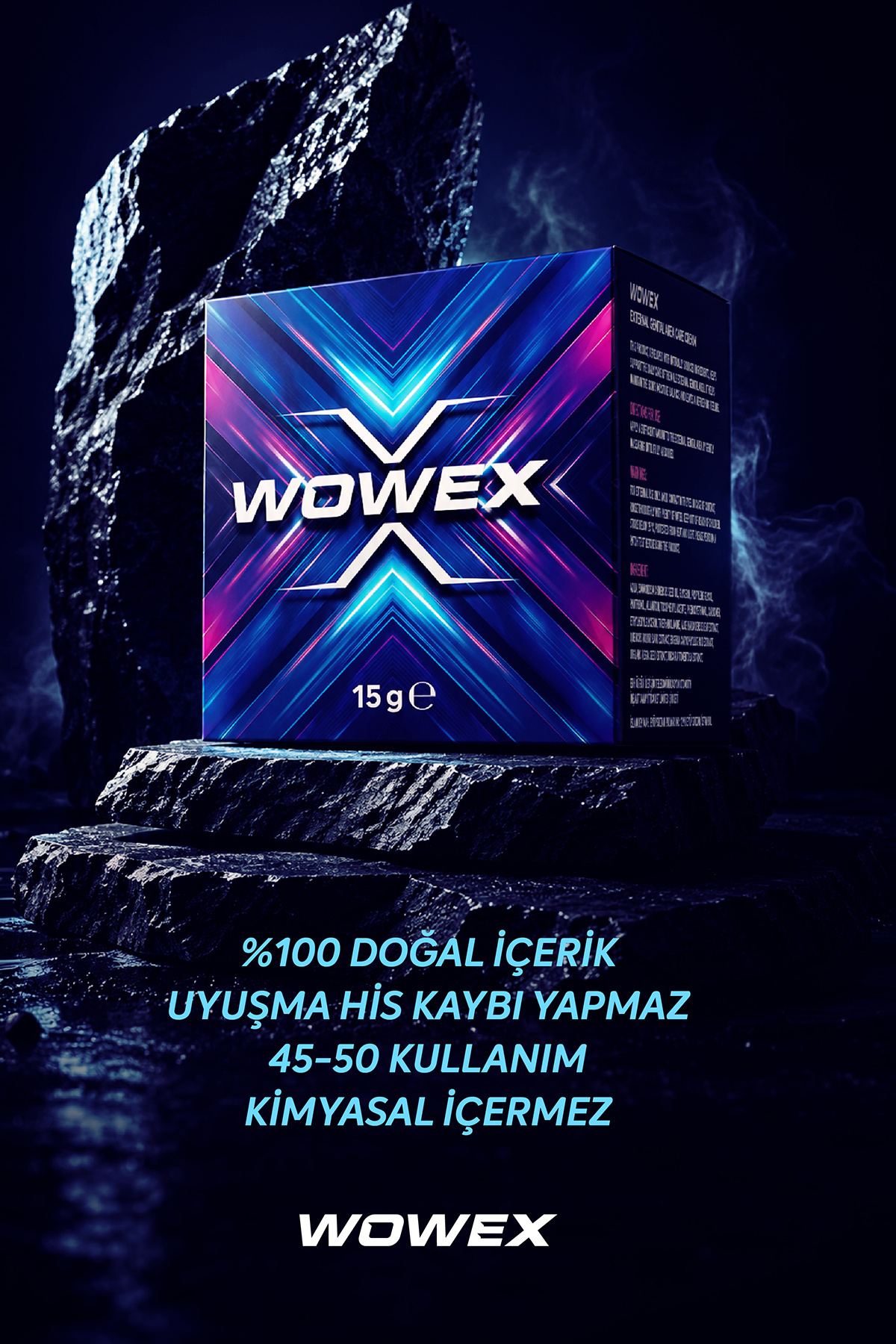 Wowex Premium Doğal Uzun Etkili Erkek Bakım Kremi - Görsel 3