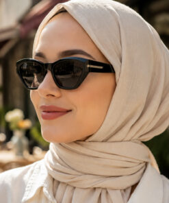 Daniel Klein Acetate Çerçeve Polarize - UV400 Korumalı Siyah Renk Orijinal Kadın Güneş Gözlüğü 54 Ekartman DKGG7367C1