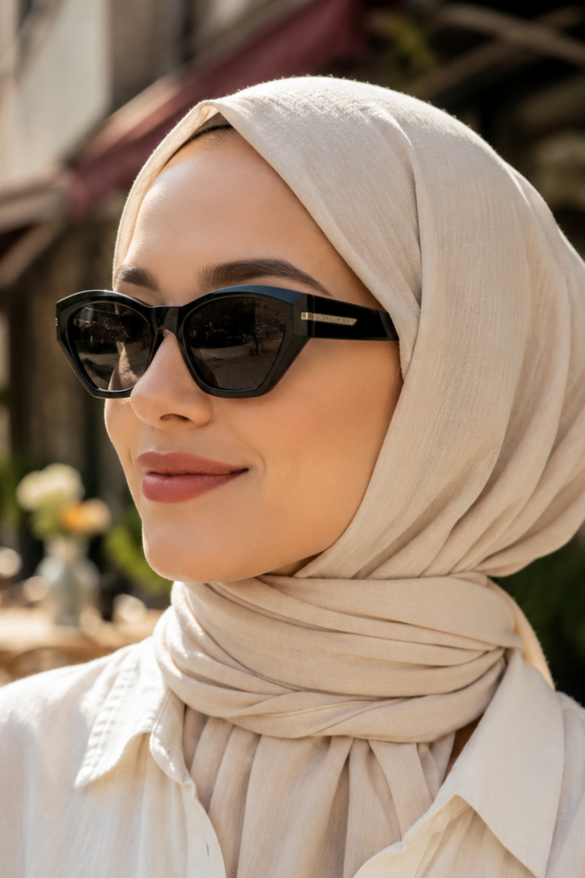Daniel Klein Acetate Çerçeve Polarize - UV400 Korumalı Siyah Renk Orijinal Kadın Güneş Gözlüğü 54 Ekartman DKGG7367C1