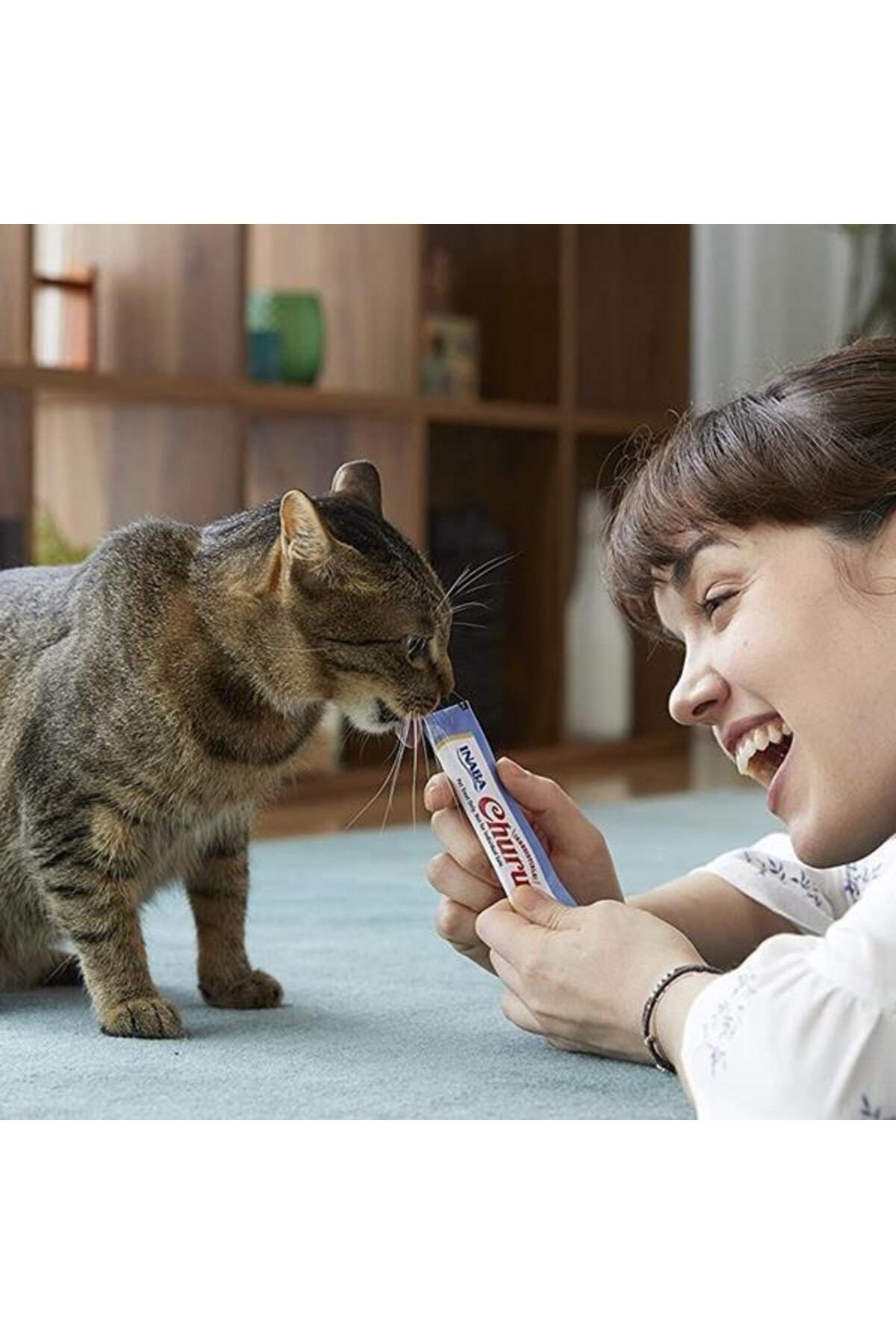 Inaba Ciao Churu Cream 4 Çeşit Karışık Krema Sıvı Kedi Ödülü 14gr 50li Karışık - Görsel 3