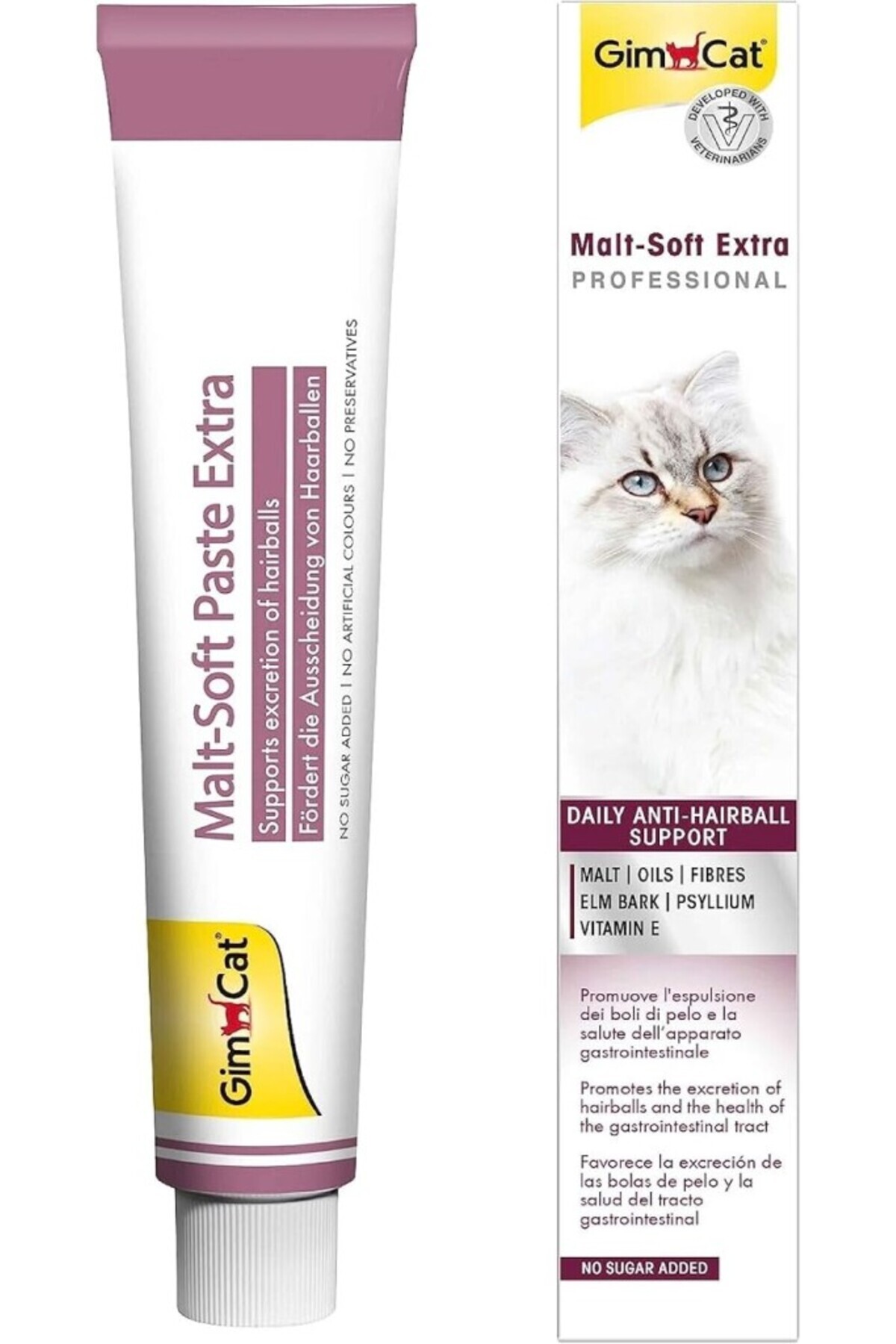 Gimcat Malt-soft Extra Pasta 100 gr Yeni Formül Şeker Katkısız - Görsel 3