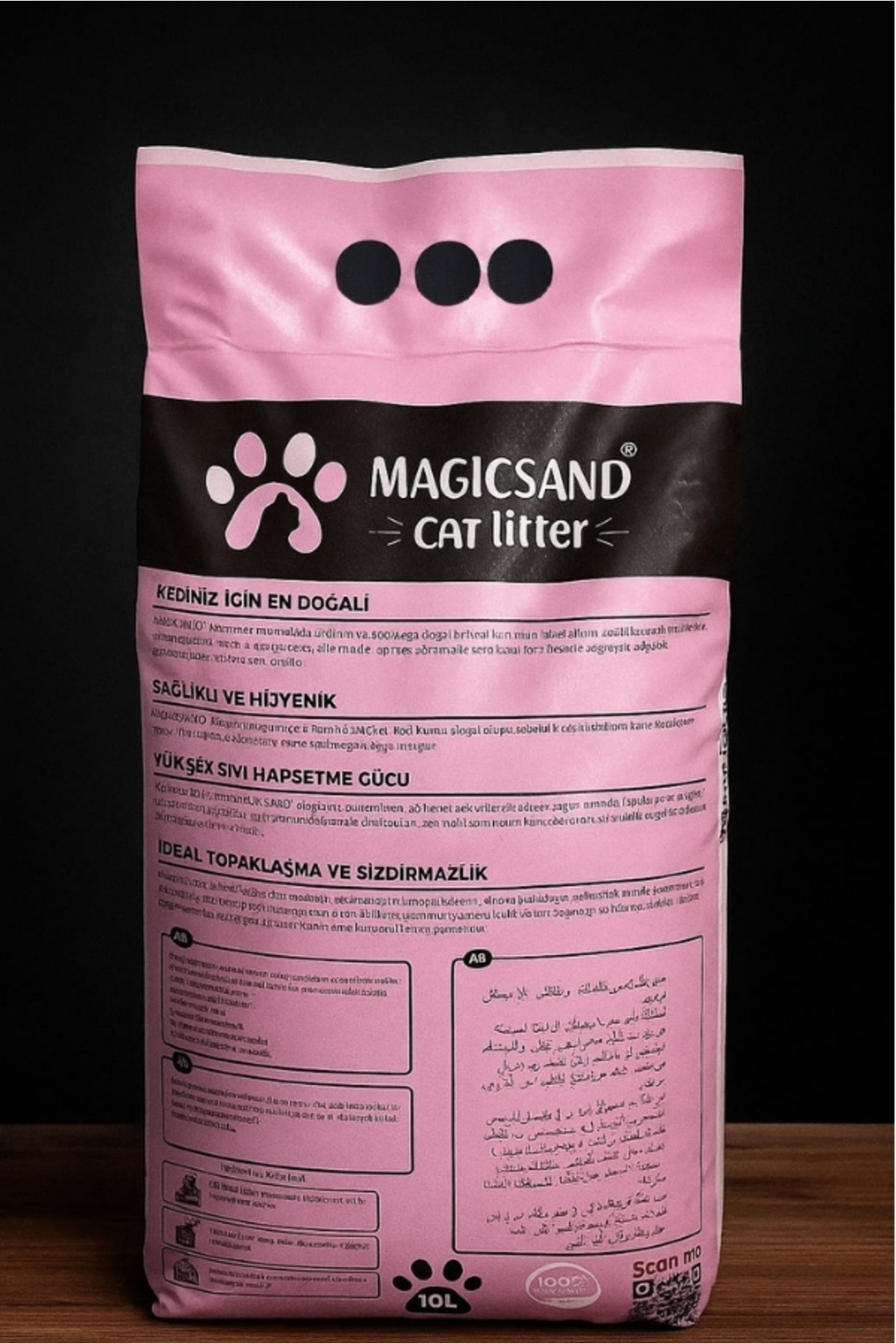 Magic Sand Cat Litter Pudralı Ince Taneli Kedi Kumu 10 Lt. - Görsel 3