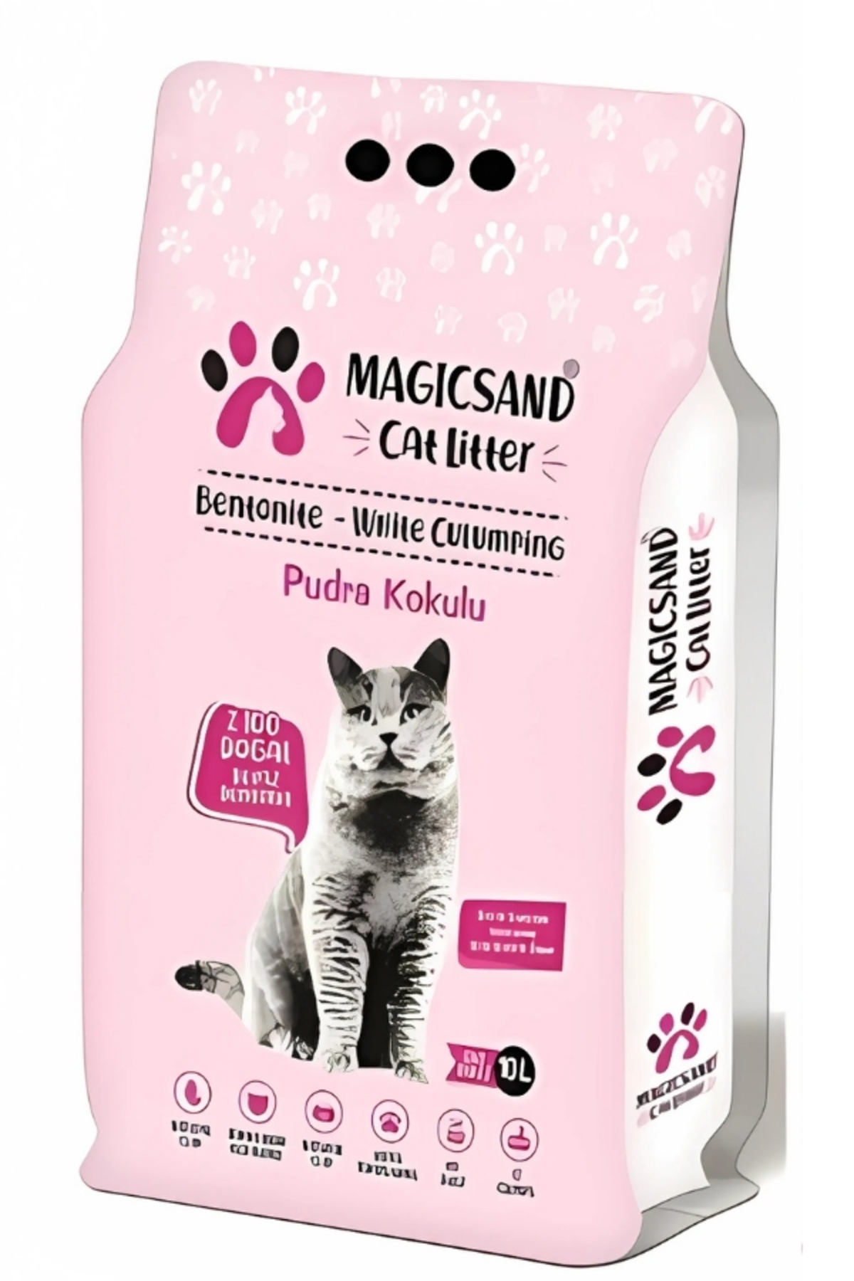 Magic Sand Cat Litter Pudralı Ince Taneli Kedi Kumu 10 Lt.