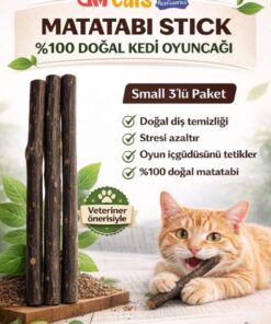 MATATABİ CATS Matatabi Stick Small 3'lü Doğal Çiğneme Çubuğu, Kedi Oyuncağı 12 Cm