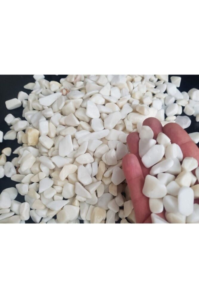 Genel Markalar Beyaz Dolomit Taş 5 Kg 1-2 Cm Dere Çakıl Taşı Saksı Taşı Akvaryum Teraryum Taşı Bahçe Taşı 20no.3m - Görsel 2