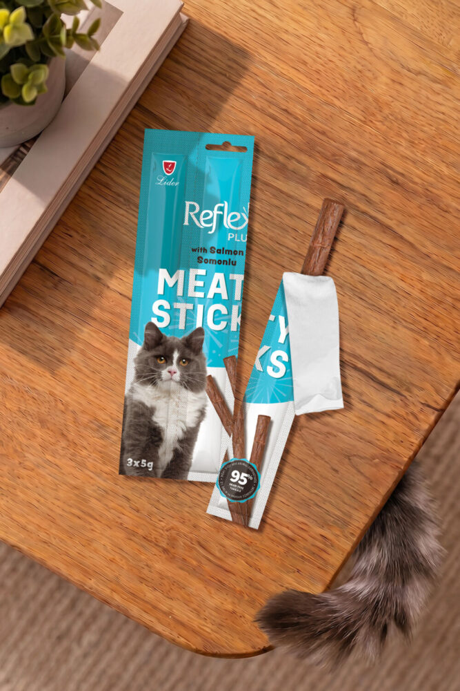 Reflex Meaty Sticks / Somonlu Çubuk yüksek kaliteli et içeriği - Görsel 2