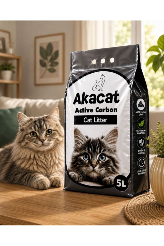 AKACAT Aktif Karbonlu Süper Topaklanan Premium 5 Lt - Görsel 2