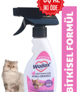 WOLLEX Kedi Kumu Ve Tuvaleti Koku Giderici, Doğal idrar Ve Çişi Spreyi, Kokusuz Tuvalet Için