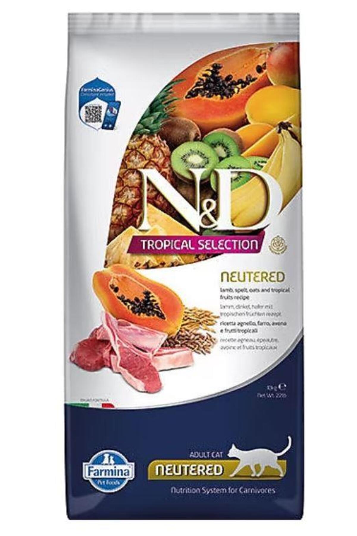 N & D Tropical Selection Kuzu Etli Kısırlaştırılmış Kedi Maması 10 Kg