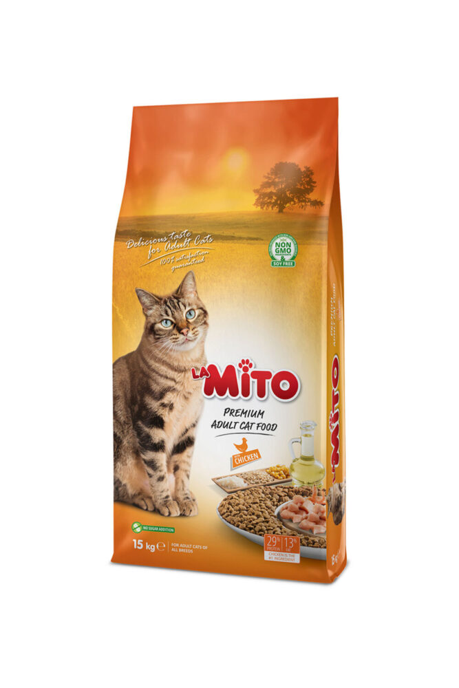 Mito La Adult Cat Tavuklu Yetişkin Kedi Maması 15 Kg - Görsel 2