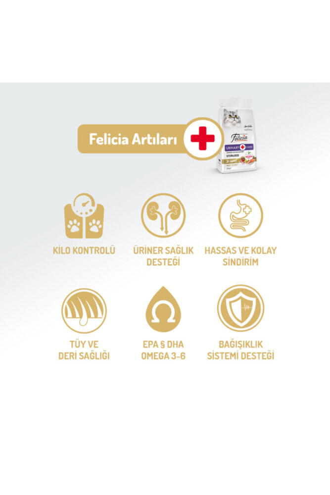 Felicia Kolajen Destekli Hipoalerjenik Somonlu Kısırlaştırılmış Yetişkin Kedi Maması 5KG - Görsel 2