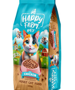 Alternative view of happy farm Yetişkin Kedi Maması Tavuk Etli 15 KG