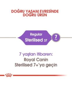 Alternative view of Royal Canin Sterilised37 Kısırlaştırılmış Yetişkin Kediler için Kuru Kedi Maması 10 kg