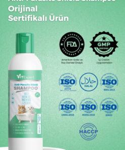 Vitexpert Arındırıcı Kedi ve Köpek Anti Parazit Shield Pire Kene Bit Parazit Hızlı Etkili Doğal Şampuan 200 ML - Görsel 3
