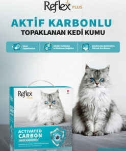 Alternative view of Reflex Plus Aktif Karbonlu Topaklanan Kedi Kumu 6L x 4 Adet