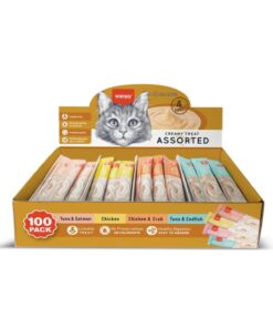 Wanpy 4 Lezzet Karışık Krema Kedi Ödülü 100*14Gr