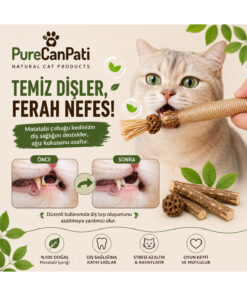 PureCanpati Matatabi Çubuğu (Mısır Kabuğu,hasır Ip,matatabi Meyveli) 1 Adet - Görsel 3