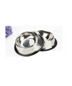 mywarehouse 2 Adet Paslanmaz Çelik Mama Ve Su Kabı, Alt Taban 16 Cm (250 ML-8 OZ)