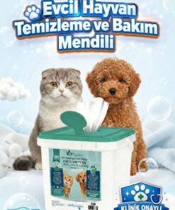 Vitexpert Evcil Hayvan Pati Tüy Kulak Göz Temizleme ve Bakım Kedi Köpek Mendili Hijyenik Islak Mendil 250 Adet