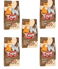 Enjoy TAVUKLU KEDİ MAMASI 1 KG 5 ADET