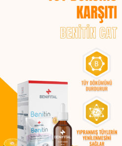 Benifital Benitin Kediler Için Tüy Sağlığı Destekleyici Multivitamin Kedi Tüy Dökümü Önleyici Damla Biyotin