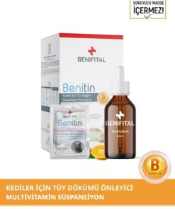 Alternative view of Benifital Benitin Kediler Için Tüy Sağlığı Destekleyici Multivitamin Kedi Tüy Dökümü Önleyici Damla Biyotin