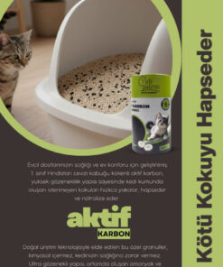 Patipatron Aktif Karbon Granül 500 GR – Kedi Kumu Koku Giderici ve Önleyici | Doğal Koku Hapseden Granül - Görsel 3
