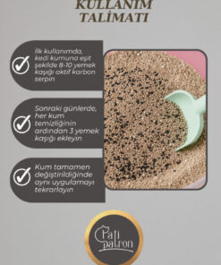 Alternative view of Patipatron Aktif Karbon Granül 500 GR – Kedi Kumu Koku Giderici ve Önleyici | Doğal Koku Hapseden Granül