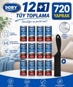 Dory Tüy Toplayıcı Aparat + 12 Adet Yedek Rulo (60 YAPRAK)