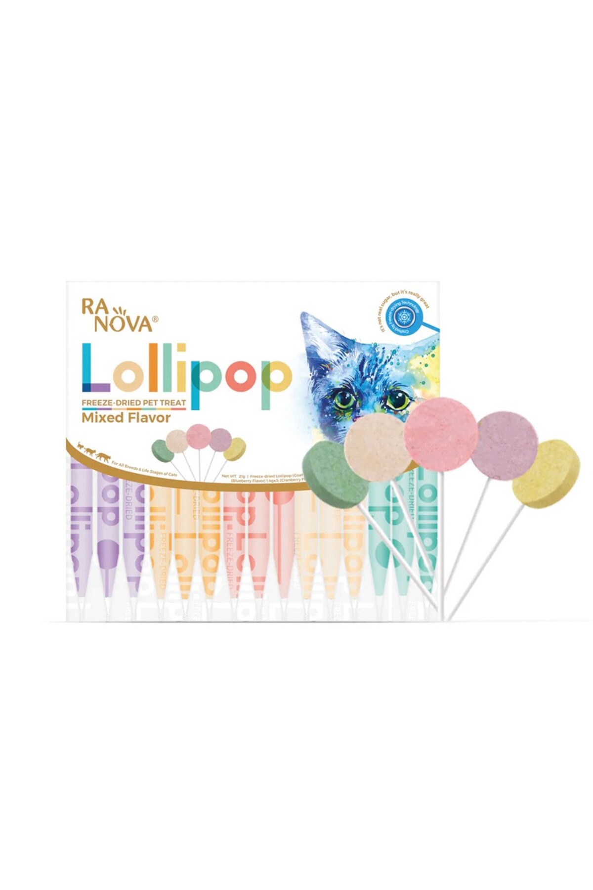 Genel Markalar Kediler İçin Karışık Lezzeli Lolipop 1,4Gr*15 Adet