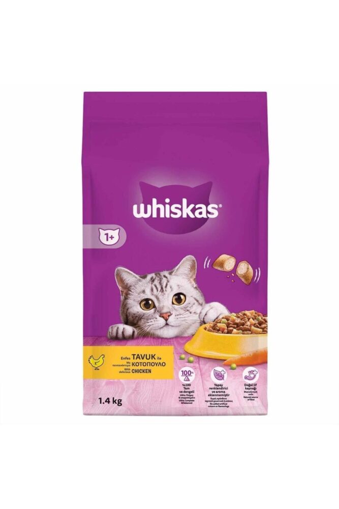 Whiskas Yetişkin Tavuklu Kedi Maması 1.4 Kg - Görsel 2