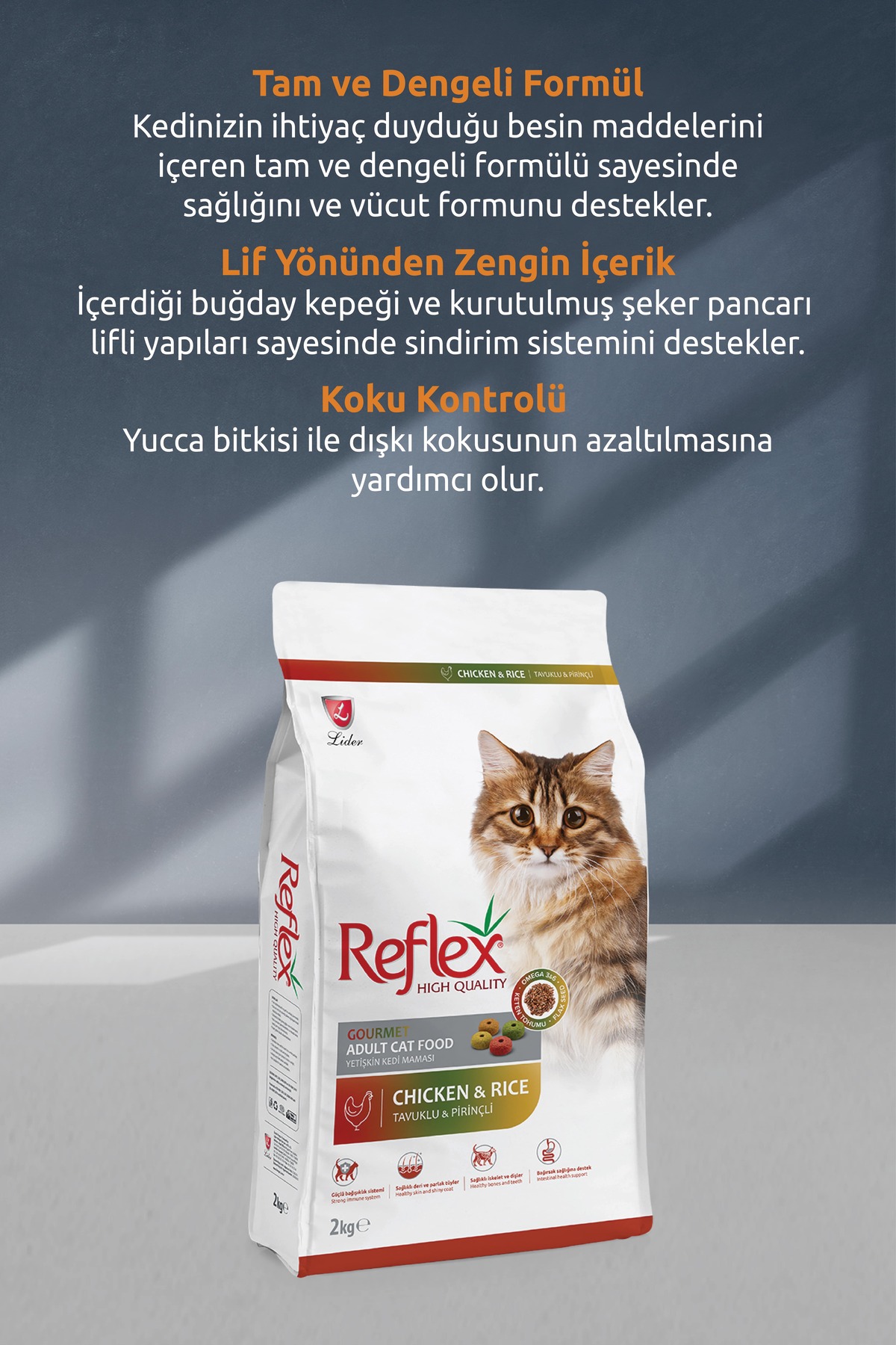 Reflex Multi Colour Kedi Maması 2 Kg - Görsel 3