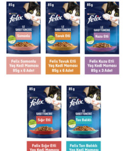 FELIX Karışık Paket Pouch Kedi Konservesi 26 x 85 gr