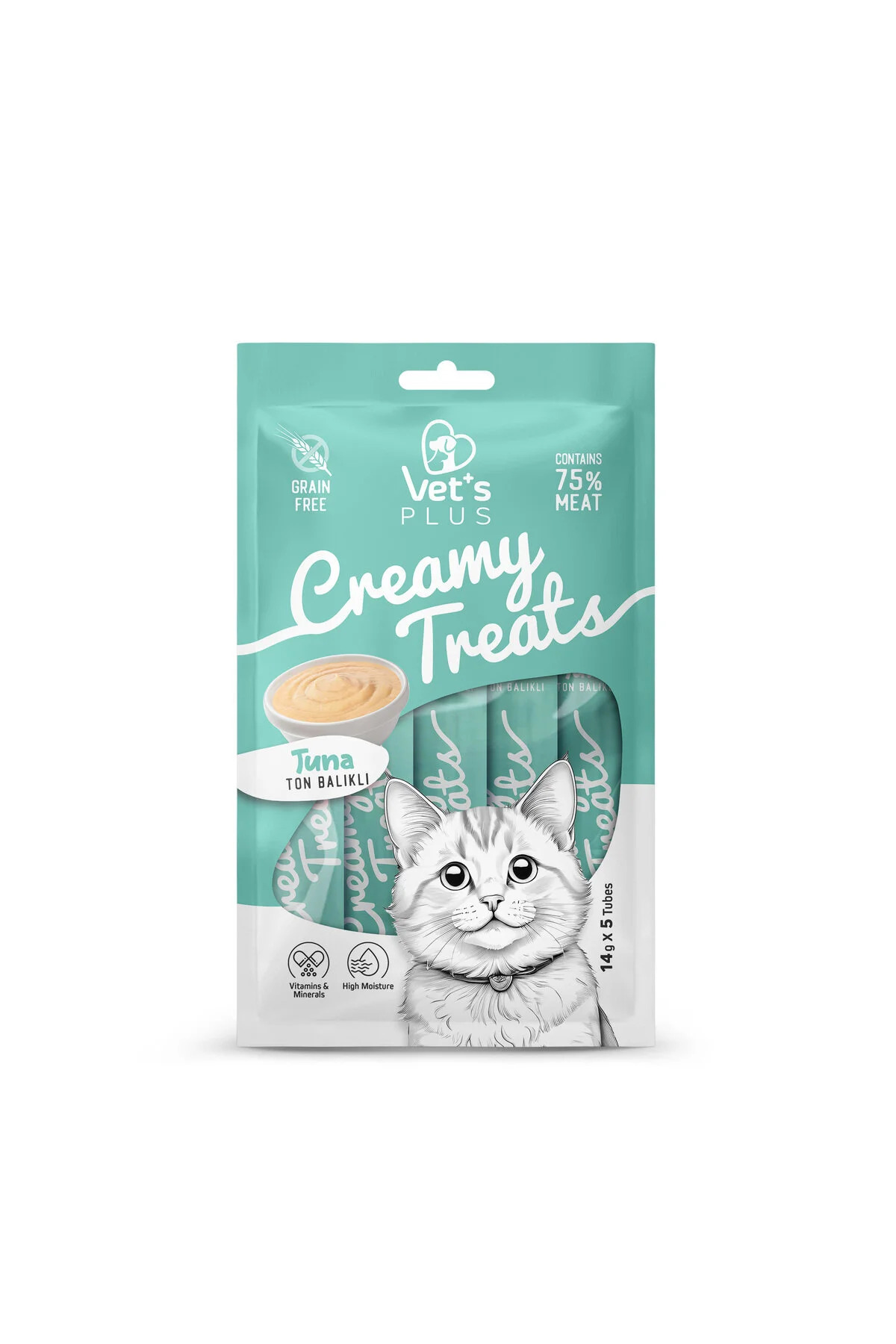 Vet's Plus Karışık Çeşitli Krema Kedi Ödül Maması 14gr (60 Adet) - Görsel 3