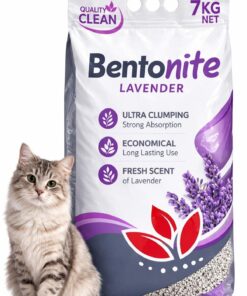 Quality CLEAN Lavanta İnce Taneli Kokulu (NET 7 KG) Bentonit Ultra Topaklaşan Kedi Kumu