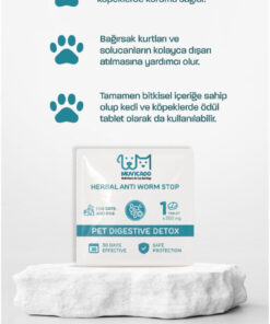 Alternative view of muvicado Kedi İç Dış Bitkisel Parazit İç Dış Damlası Köpek İç Dış Anti Parazit Bit Pire Kene Damla Seti