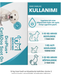 Alternative view of muvicado Kedi Köpek Dış Parazit Pire Bit Kene Deri Bakımı Için Bitkisel Ense Deri Damla